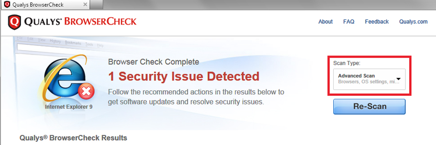 qualys browser check - Digital Security Ecuador